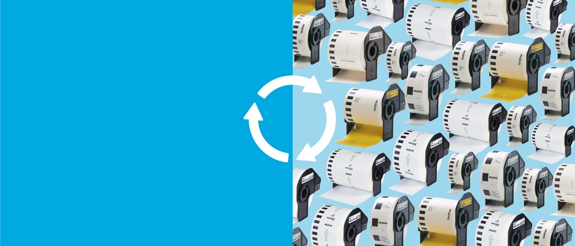 Recycle Brother DK label rolls