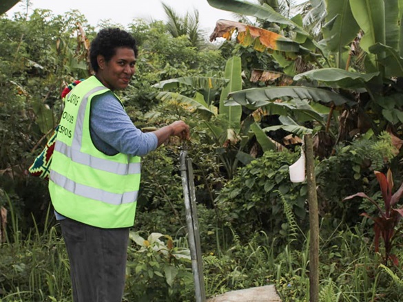 RWSSP staff, during a research visit to villages in Milne Bay assisting projects ran by Cool Earth that Brother have supported. 